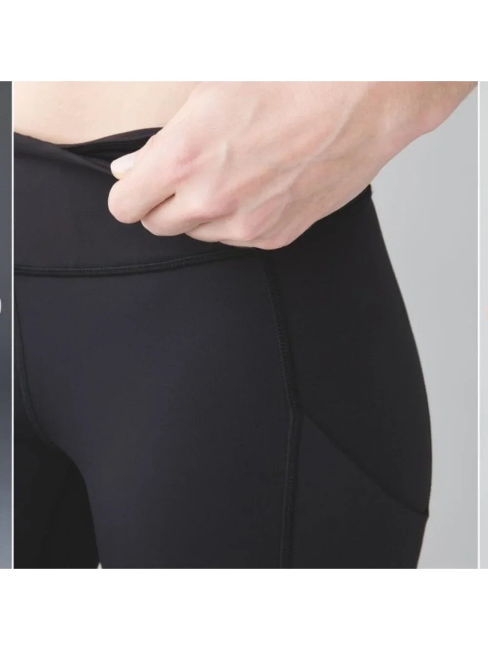 Lululemon Speed Tight Black Ruffle Luxtreme